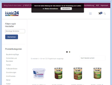 Tablet Screenshot of meinefarbe24.de